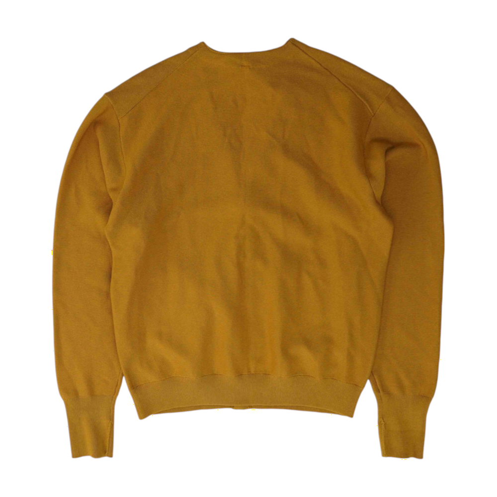 Mustard Solid Cardigan Sweater