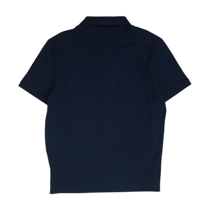 Navy Solid Short Sleeve Polo