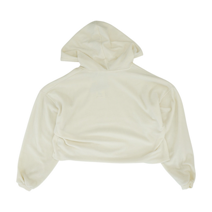 Ivory Solid Hoodie Pullover