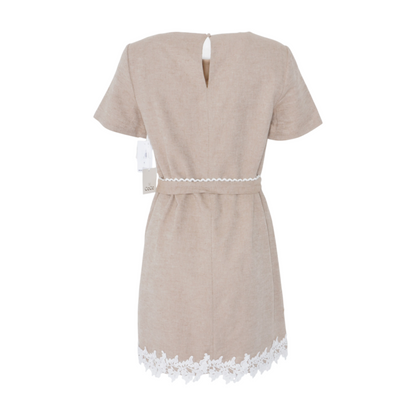 Beige Mini Dress