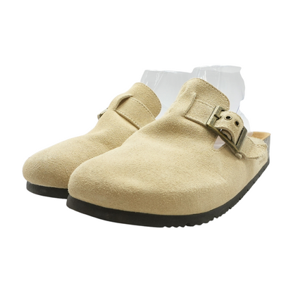 Cream Slip-On Flats