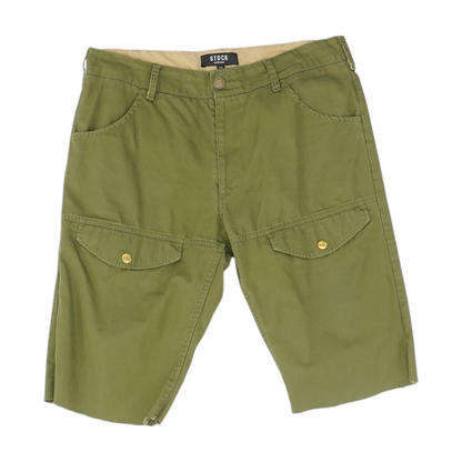 Green 5-Pocket Shorts