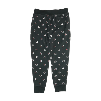 Black Print Regular Pants