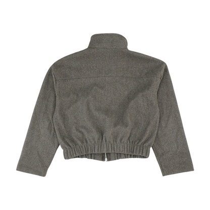 Gray Solid Jacket