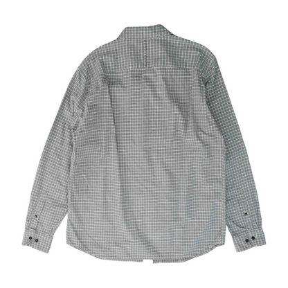 Gray Check Flannel Button Down
