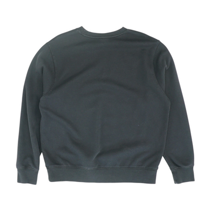 Black Solid Sweatshirt Pullover
