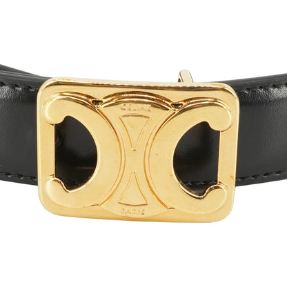 Black & Tan Medium Reversible Leather Framed Triomphe Belt