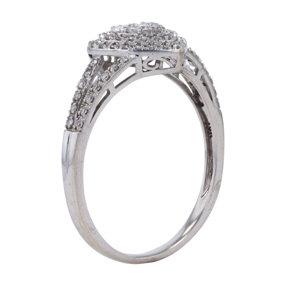 1/5 ctw 10K White Gold Lab Grown Diamond Fashion Ring