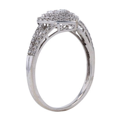 1/5 ctw 10K White Gold Lab Grown Diamond Fashion Ring