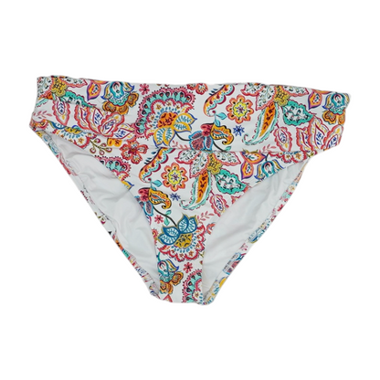 White Floral Swim Bottom
