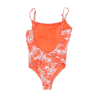 Orange Tropical One-Piece