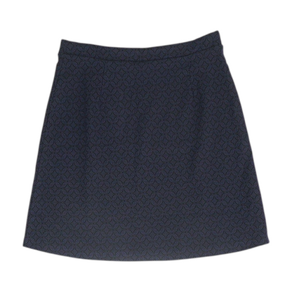 Navy Print Mini Skirt