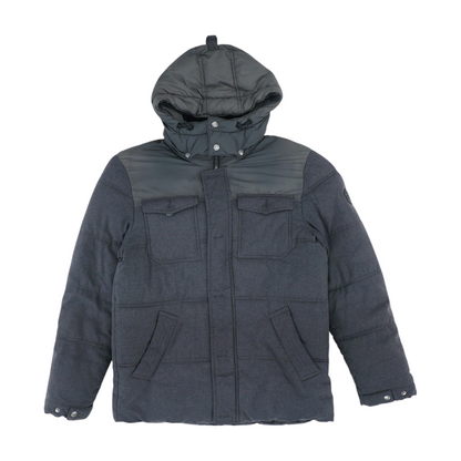 Gray Color Block Jacket