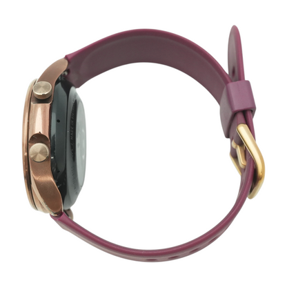 41mm Galaxy Watch3 Rose Gold Smartwatch Plum Band Small