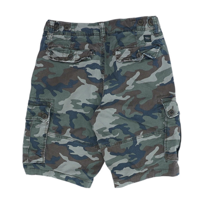 Green Camo 5-Pocket Shorts