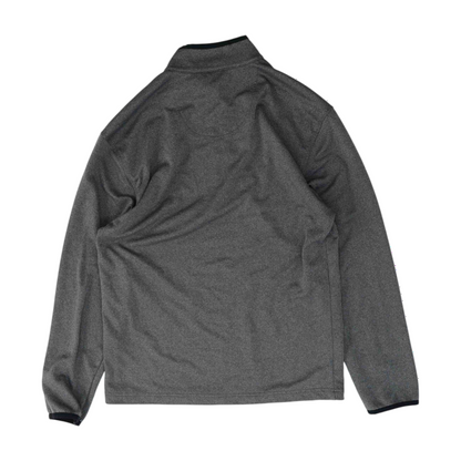 Gray Solid 1/4 Zip Pullover
