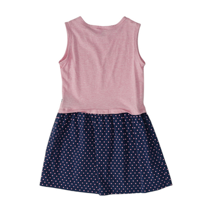 Pink Color Block Dress
