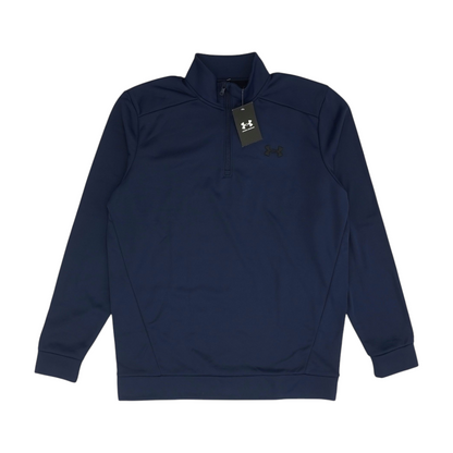 Navy Tall Solid 1/4 Zip Pullover