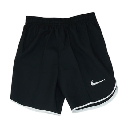 Black Solid Active Shorts