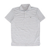 White Striped Short Sleeve Polo