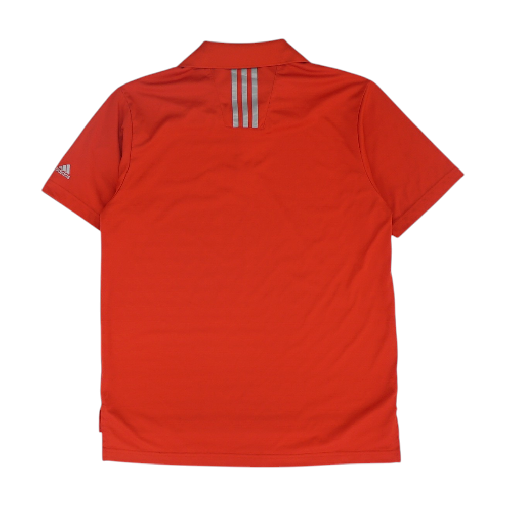 Red Solid Short Sleeve Polo