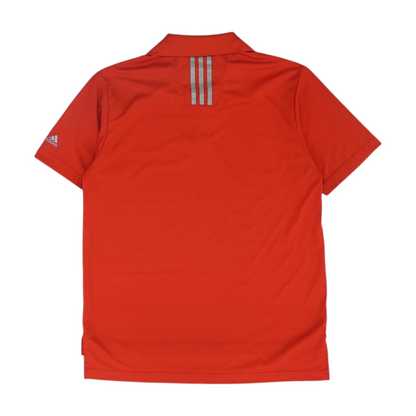 Red Solid Short Sleeve Polo