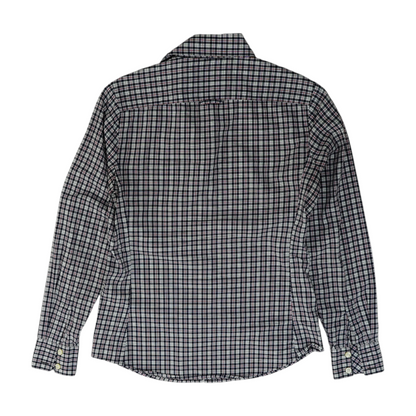 Black Petite Plaid Button Down