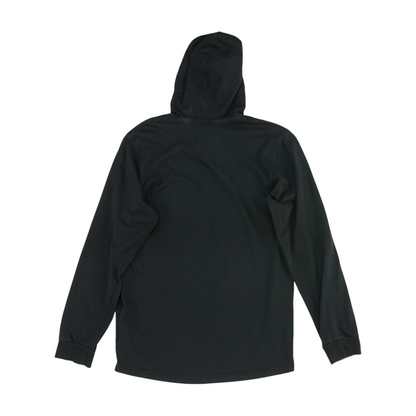 Black Solid Hoodie Pullover