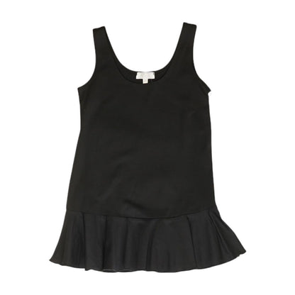 Black Solid Sleeveless Blouse