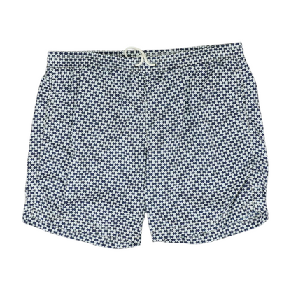 Navy Print Swim Bottom