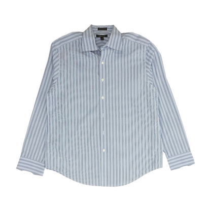 Navy Plaid Long Sleeve Button Down