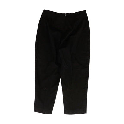 Vintage Black Solid Dress Pants