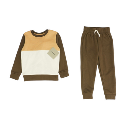 Brown Color Block Set
