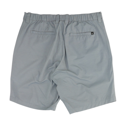 Gray Striped Chino Shorts