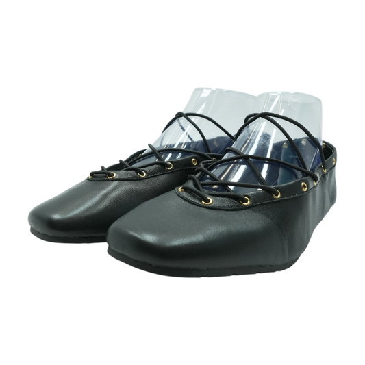 Black Slip-On Flats