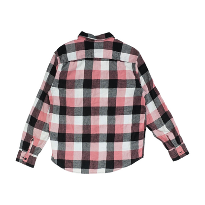 Pink Plaid Flannel Button Down