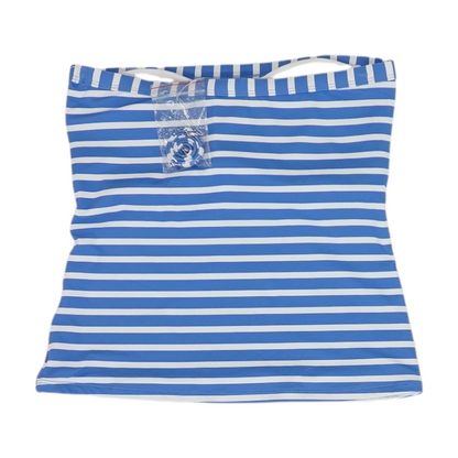 Blue Striped Swim Top