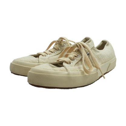 Beige Low-Top Athletic Shoes