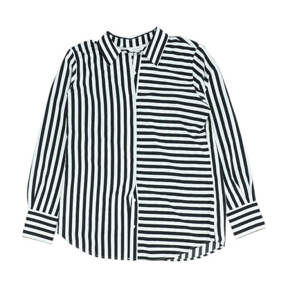 Black Striped Button Down