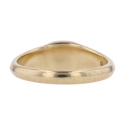 9K Yellow Gold Opal Band Ring