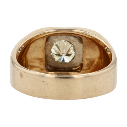 14K Two-Tone Gold Diamond Fashion Ring