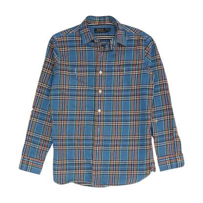 Blue Plaid Flannel Button Down