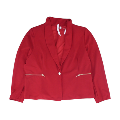 Red Plus Solid Blazer