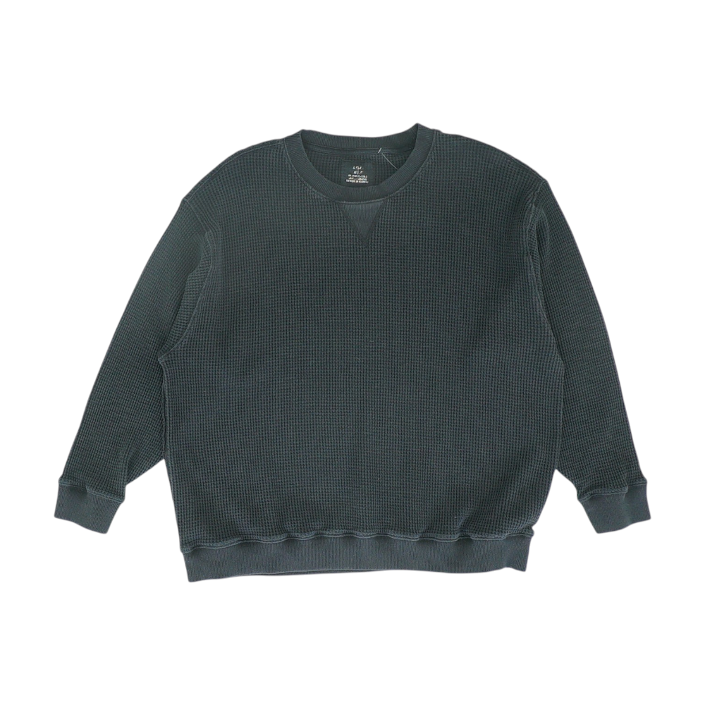 Black Solid Sweatshirt Pullover