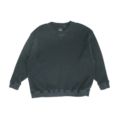 Black Solid Sweatshirt Pullover