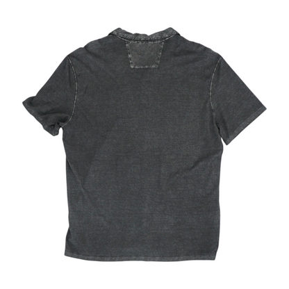 Black Solid Short Sleeve Polo