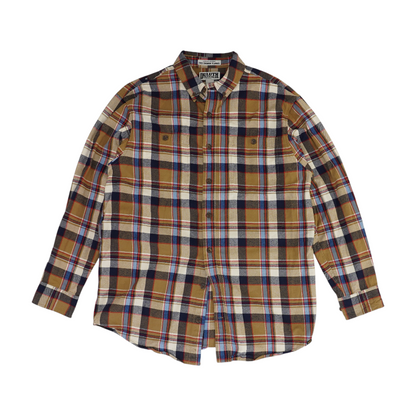 Multi Tall Plaid Flannel Button Down