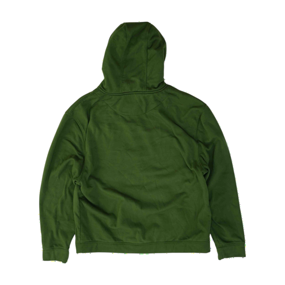 Green Solid Hoodie Pullover