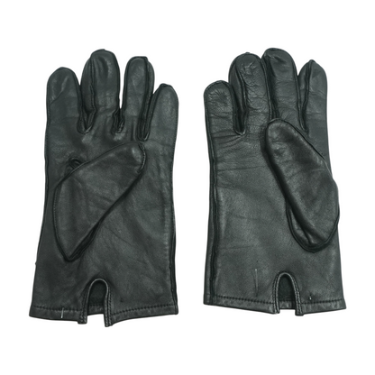 Black Leather Gloves