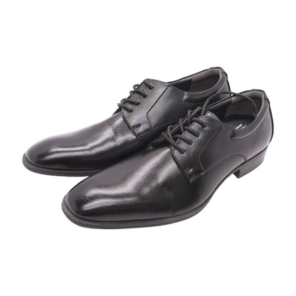 Black Leather Derby/oxford Dress Shoes